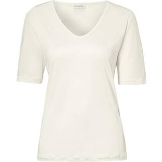 Damella Silk T-Shirt - Ivory-2 - Medium