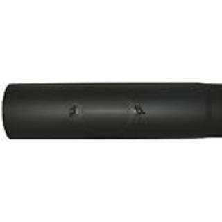 Metalbestos 150 mm længde 500 mm m/renseklap sort røgrør
