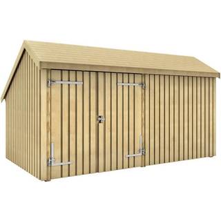 Plus Multihus 2-moduler lukket m/dobbeltdør - 10,5 m² ubehandlet - 167581-1