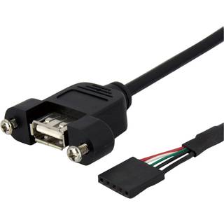 StarTech.com Panel Mount USB Cable USB A to Motherboard Header Cable