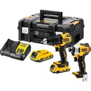 DEWALT Kombisæt 18V Slagboremaskine (DCD709) Li-Ion, 18V, 65 Nm + slagskruetrækker (DCF809) Li-Ion, 18V, 190 Nm +2x batterier Li-Ion, 18V, 2Ah + oplader + Kuffert