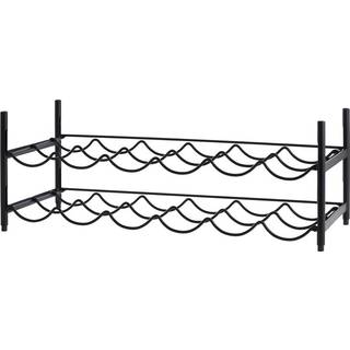 Vinreol sort stål 56 cm