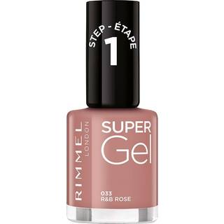 Rimmel Super Gel Geleneglelak uden UV/LED forsegling Skygge 033 R&B Rose 12 ml - 12 ml