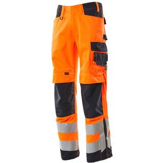 MASCOT SAFE SUPREME arbejdsbukser med knælommer, hi-vis orange/mørk antracit - 82C48