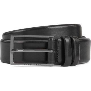 BOSS Black Herren Gürtel schwarz Glattleder