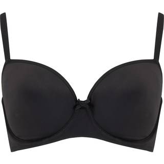 Pour Moi Pour Moi Black Balcony Definitions U Wire Plunge Low Back Push Up Bra