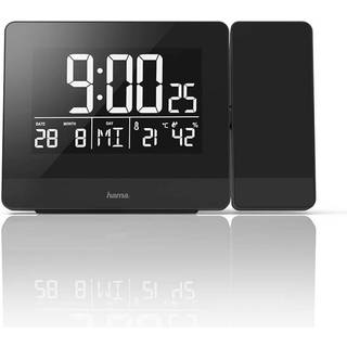 Hama Plus Charge - alarm clock - electronic - desktop - black