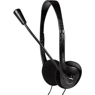 LogiLink Stereo headset 2x 3.5 mm headphone jack boom microphone eco box