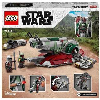 LEGO® 75312 Star Wars Boba Fetts skib, sæt med 2 minifigurer, legetøj til børn fra 9 år og opefter