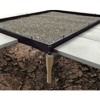 Halls Garden Room fundament i sort til 12,9 m² drivhus