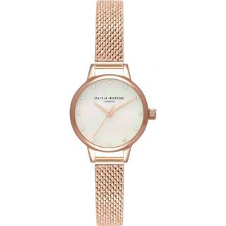 Olivia Burton Mini Rose Gold Boucle Mesh Watch