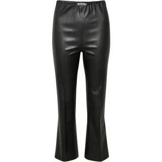 Soaked In Luxury Slkaylee Pu Kickflare Pants Bukser 30404598 Black (XSMALL)