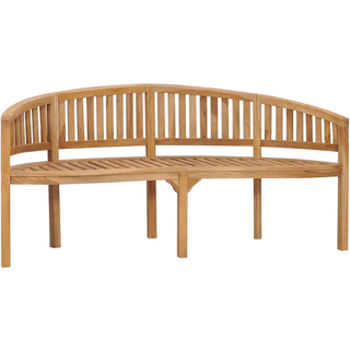 bananbænk 180 cm massivt teaktræ