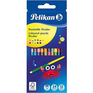 Pelikan Duo Farveblyanter, 12 stk.