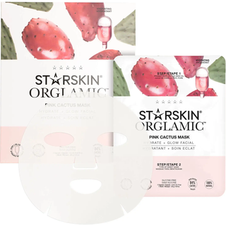 StarSkin Masker Cloth mask OrglamicFace Mask Pink Cactus 1 Stk. (95,00 kr / 1 stk.) - 1 Stk.