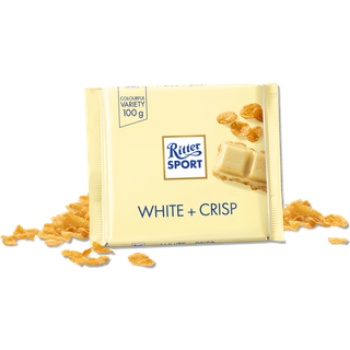 Ritter Sport Hvid med Crisp 10 x 100 g