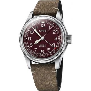 Oris 01 754 7741 4068-07 5 20 50 Aviation Rød/Læder Ø40 mm