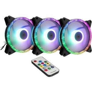 Inter-Tech Argus RGB-FAN SET RS-07 - Kabinet køler - 120mm - Sort