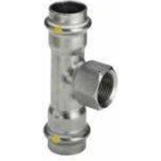 Viega Sanpress Inox T-stykke 22 mm x 3/4" x 22 mm rustfrit stål