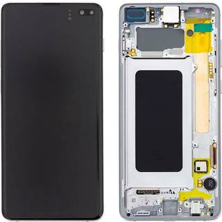 Prism Hvid Samsung Galaxy S10 Plus skærm med LCD-skærm