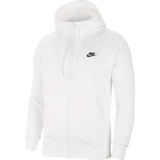 Nike Club Fleece-hættetrøje med lynlås til mænd - hvid - 3XL