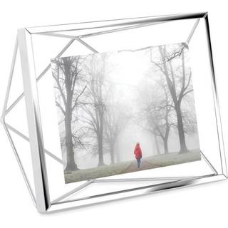 Umbra Prisma Bildram 4x6 Metallfoto Display för skrivbord eller vägg 4 """" x 6 """" Chrome