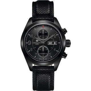 Hamilton Khaki Field Jack Ryan Automatic Black Dial Black Synthetic Strap Men's Watch H71626735