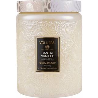 Voluspa Santal Vanille Large Jar Duftlys - Duftlys Kokosnøddevoks Cream - V72320