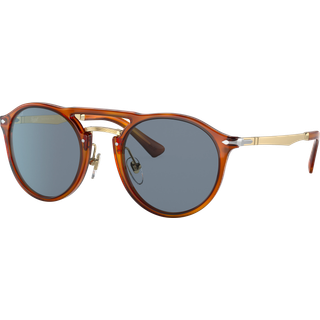 Persol Unisex PO3264S 96/56 Solbriller Acetat Brun Blå Pantos Normal