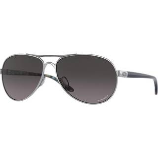 Oakley Kvinde OO4079 FEEDBACK 407940 Solbriller Metal Grå Grå Rund Normal Skygge - Grå