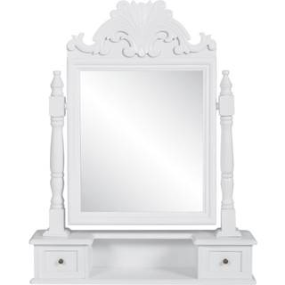 Toiletbord Med Firkantet Vippespejl Mdf