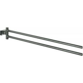 Grohe Essentials Cube new håndklædeholder 439mm 2arme/svingbar børstet hard graphite