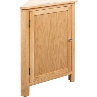 hjørneskab 59 x 45 x 80 cm massivt egetræ