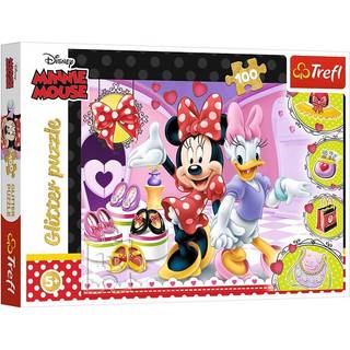 Trefl: Minnie Mouse glitrende puslespil - 100 stk