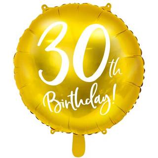 30 års fødselsdag folieballoner 18"