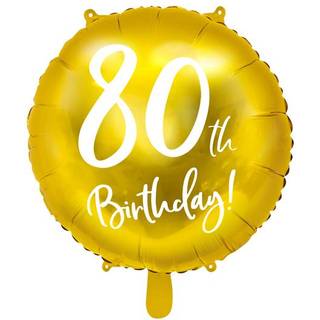 80 års fødselsdag folieballon 18"