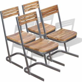 Spisebordsstole Massivt Teaktræ - 4