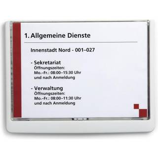Durable dørskilt/vægskilt Click Sign 210x148,5mm A5 mørkeblå