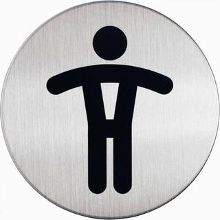 Herretoilet - Rundt pictogram skilt