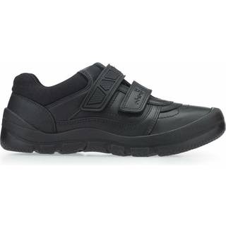 Start Rite Start-Rite Rhino Warrior Riptape Black Leather School Shoes