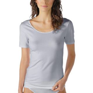 Mey Cotton Pure Short-Sleeved Top - Greymarl - 38