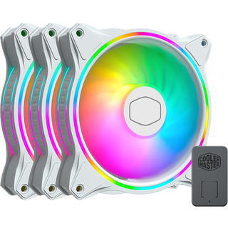 Cooler Master MasterFan MF120 HALO White 3in1 - Kabinet køler - 120mm - Hvid - 30 dBA
