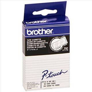 Original Brother labelbåndskassette hvid/transparent (TC-195) P-Touch 500 II 666 TD 2000 2001 3000 5