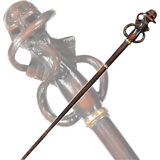 Death Eater tryllestav med spiral