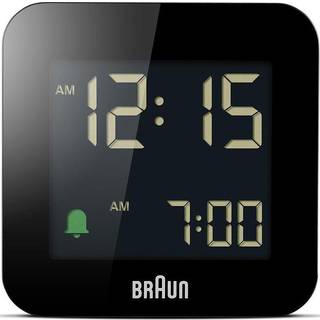 BRAUN BC 08 B-DCF     black Radio Controlled Alarm Clock