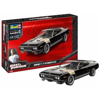 Revell 07692 Dominics 1971 Plymouth GTX (Fast & Furious) 1:24 Skala Model Kit Black