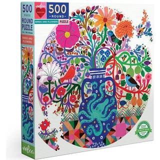 Puslespil med 500 brikker - Birds & flowers