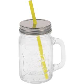 Drikkeglas inkl. sugerør 0,45L (På lager i butik)