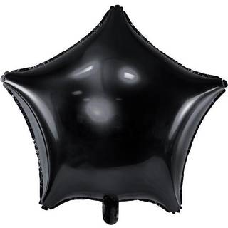 Sort Stjerne 18" folieballon