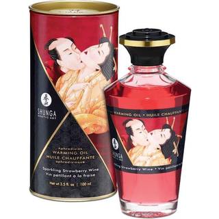 Shunga - Varmende Massageolie - Champagne & Jordbær (100ml)